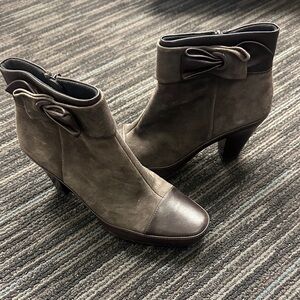 Brand New - Clarks Dark Brown Ankle Booties